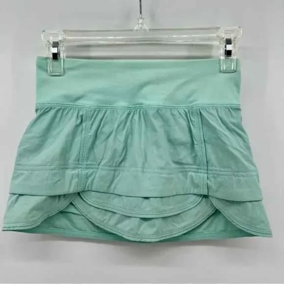 RARE MINT IVIVVA BY LULULEMON SET THE PACE GIRLS SIZE 12 SKIRT SKORT SHORTS - Picture 1 of 4